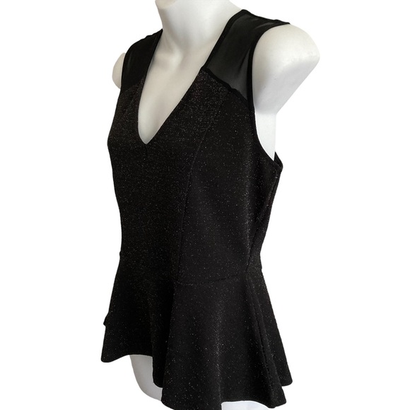 Sparkle & Mesh Peplum Blouse - Picture 5 of 9